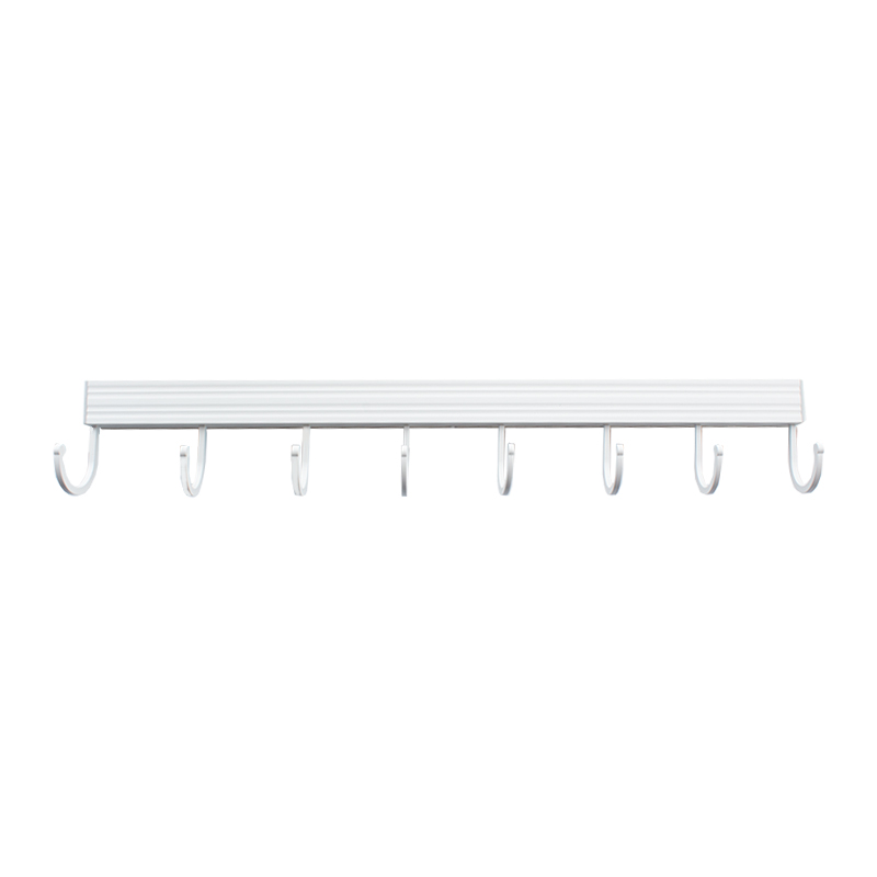 8 Hooks Multifungsi Rak Dapur Dinding Penyimpanan Dinding Kait Bergerak